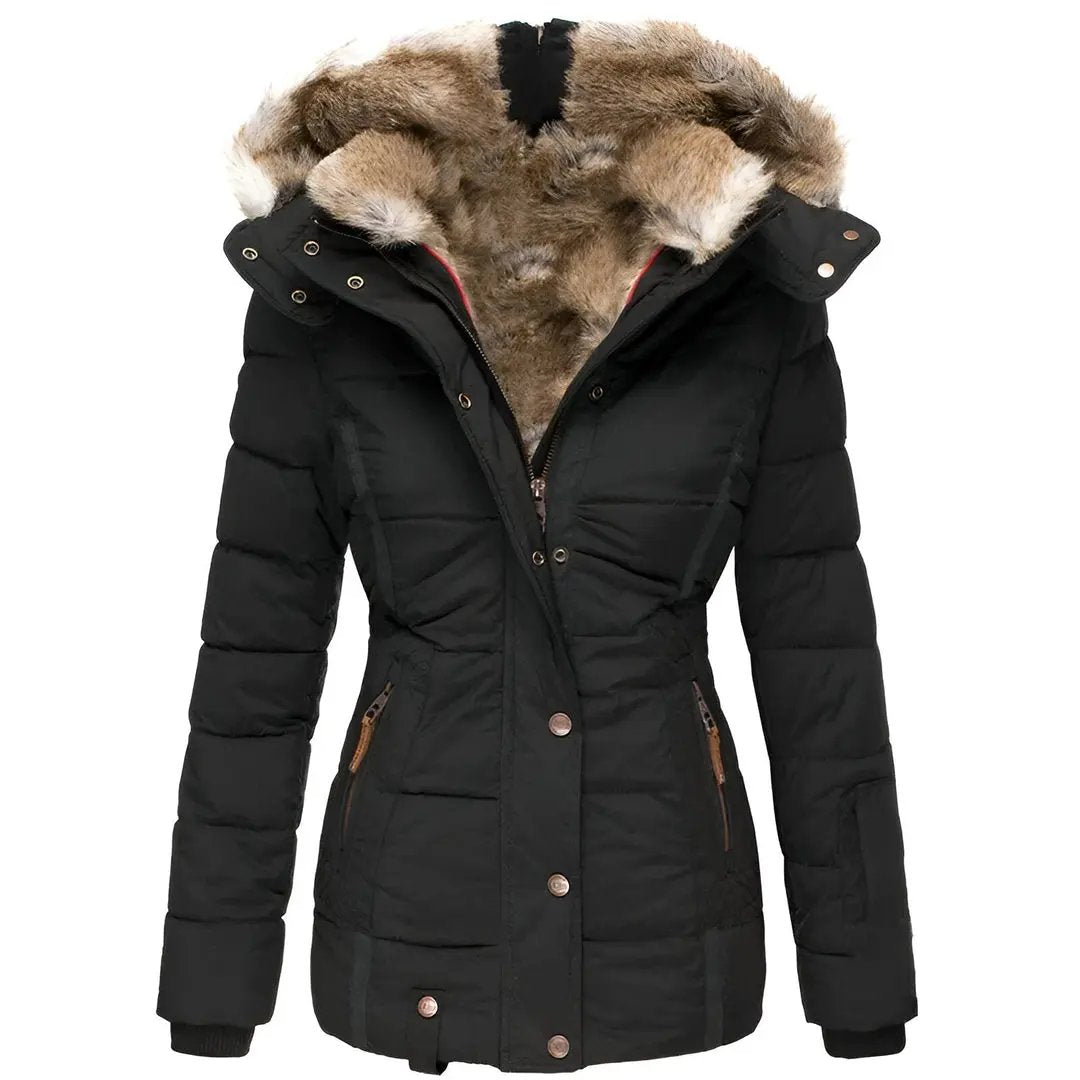 Hooded Puffer Jacket for Women – Stylish & Insulating-Caliboot