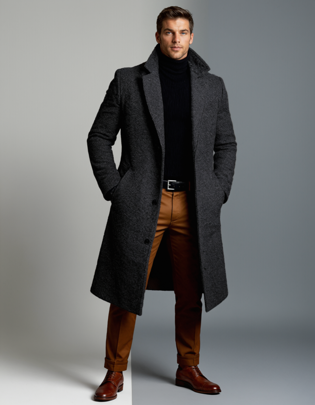 Men’s Classic Cotton Winter Overcoat
