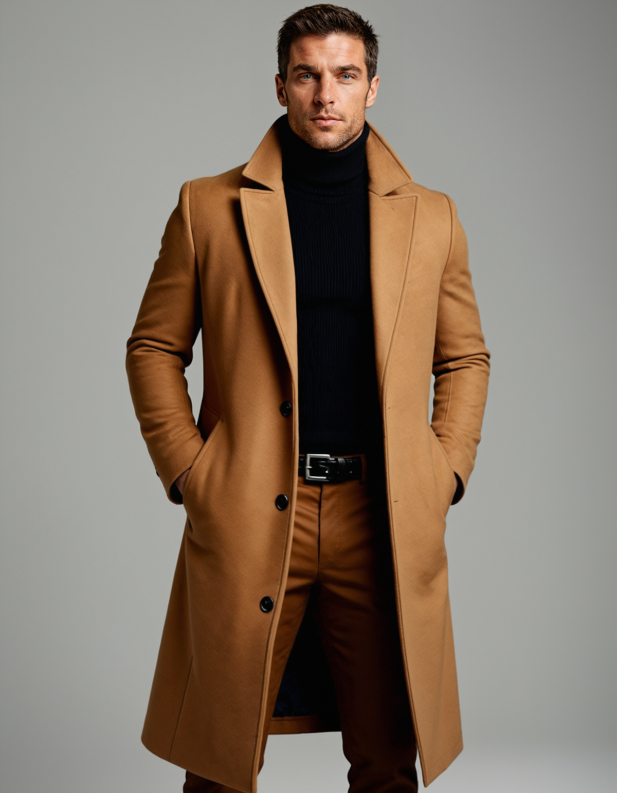 Men’s Classic Cotton Winter Overcoat
