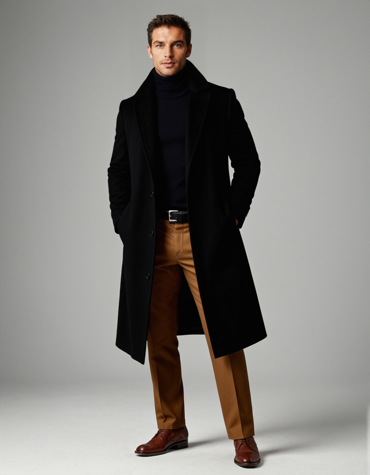 Men’s Classic Cotton Winter Overcoat