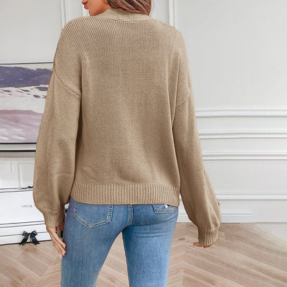 Women's Knitted Cardigan | Floral Print Design 9