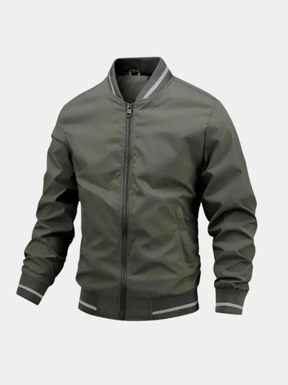 Casual Baseball Bomber Jacket - Cross & Crown - Cross & Crown