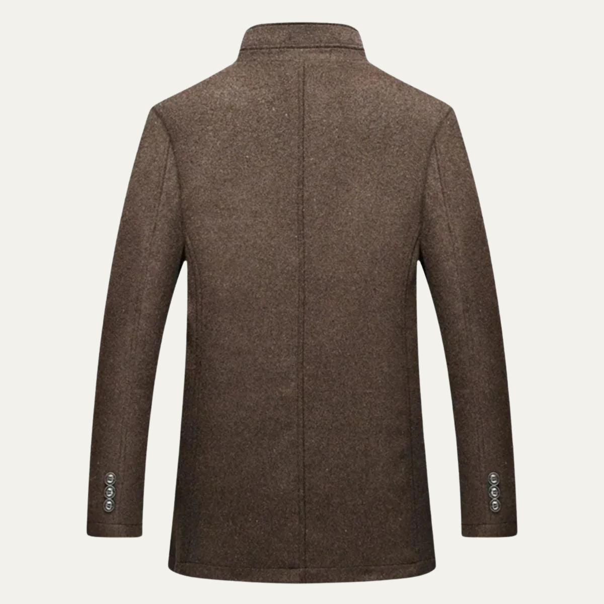 Men's Tailored Trench Coat Slim Fit Long Line Overcoat 3