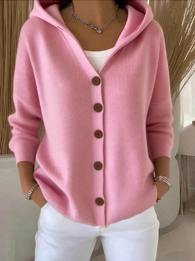 Women's Long Sleeve Cardigan Relaxed Fit Knit Jacket 1