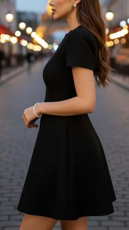 Isabelle | High Neck Belted Dress - Lumina 2