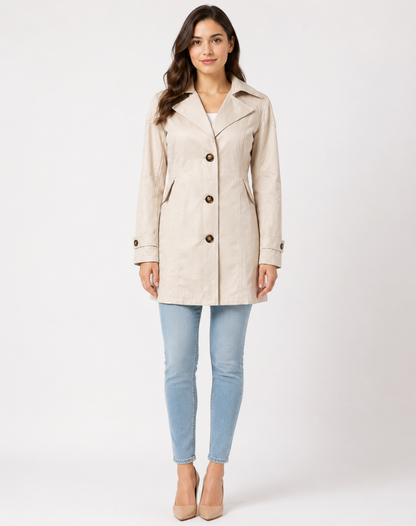 Women's Trench Coat | Belted Classic Design 5