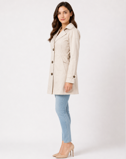 Women's Trench Coat | Belted Classic Design 6
