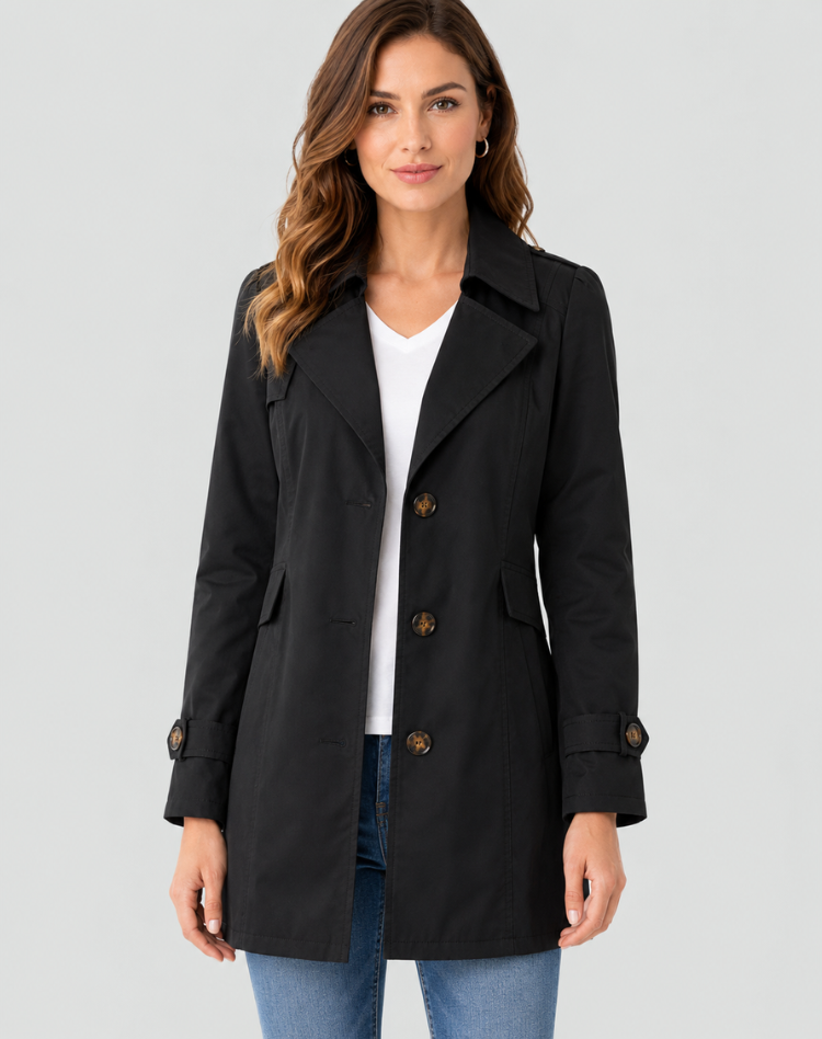 Women's Trench Coat | Belted Classic Design 2