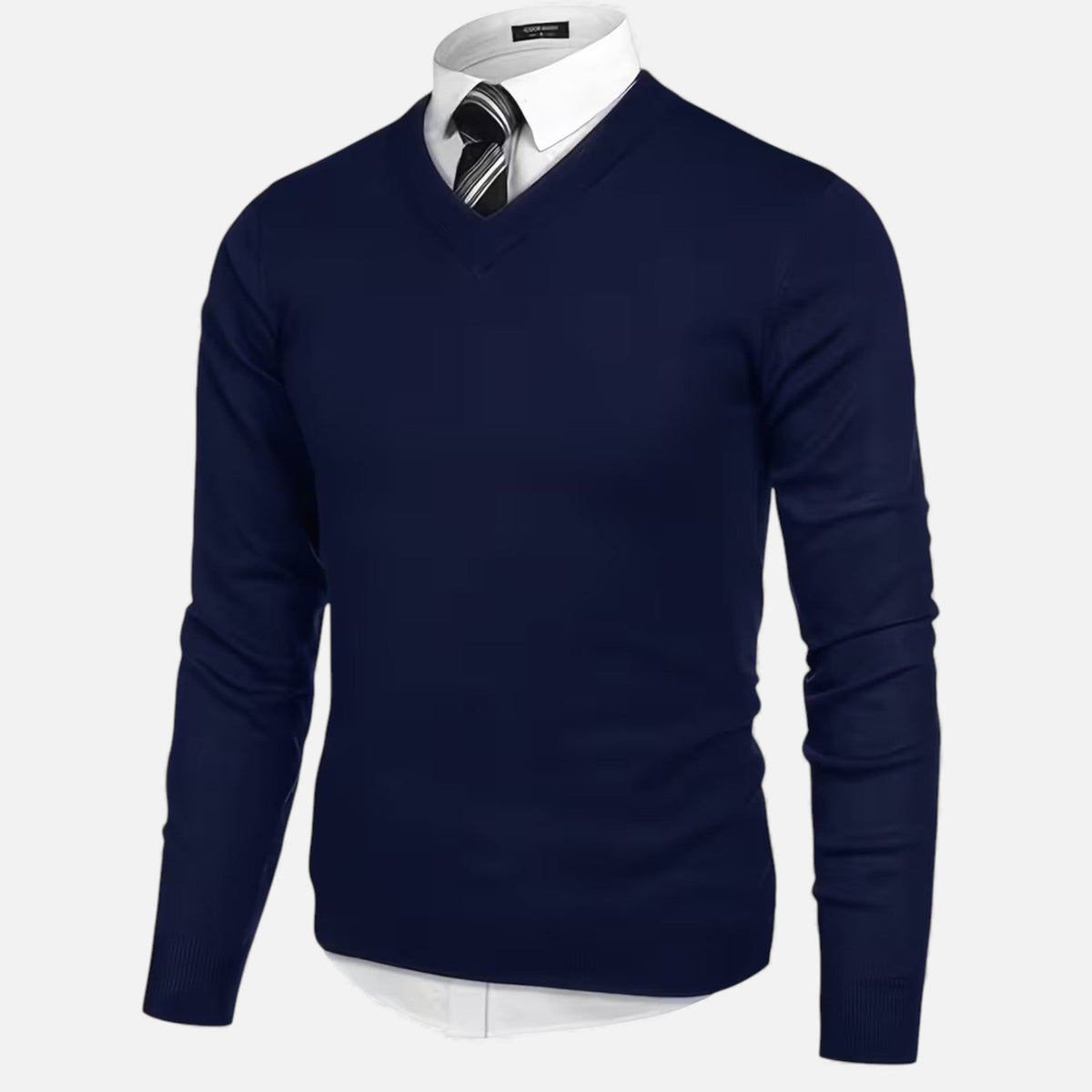 Men's V-Neck Knit Sweater | Soft & Warm 7