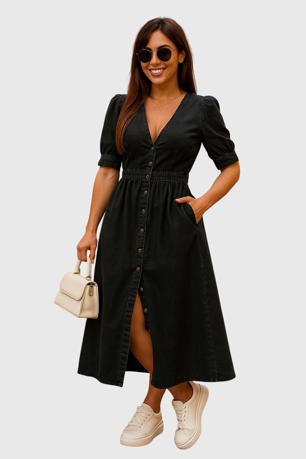 Jacqueline | Chic Denim Dress for Any Occasion