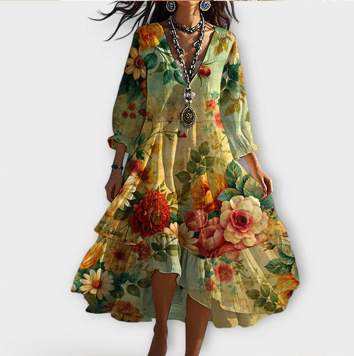 Janessa | Chic Fabric Dress for Any Occasion