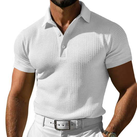 Men's Polo Shirt | Slim Fit Textured Collar