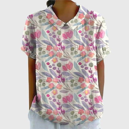 Jenna™ | Floral Chiffon Top for Every Occasion