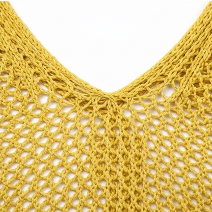Women's Hooded Knit Pullover | Open-Weave & Relaxed Fit 8
