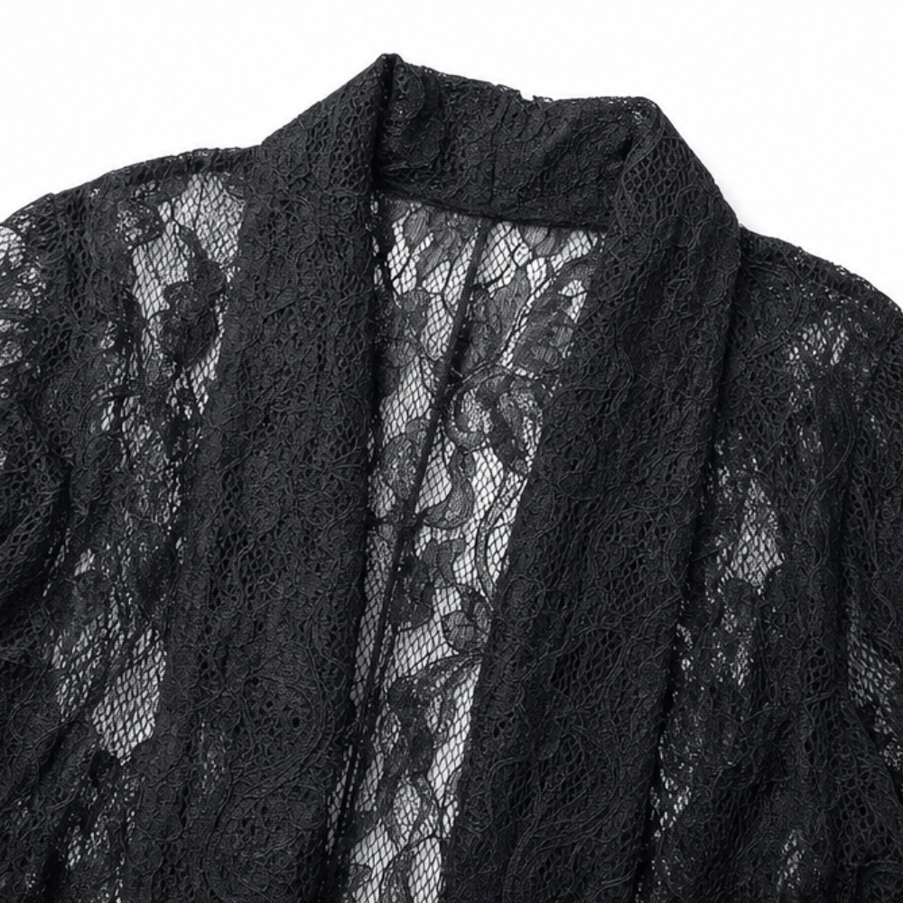 Women's Floral Lace Blazer | Open-Front & Lightweight Layer 7