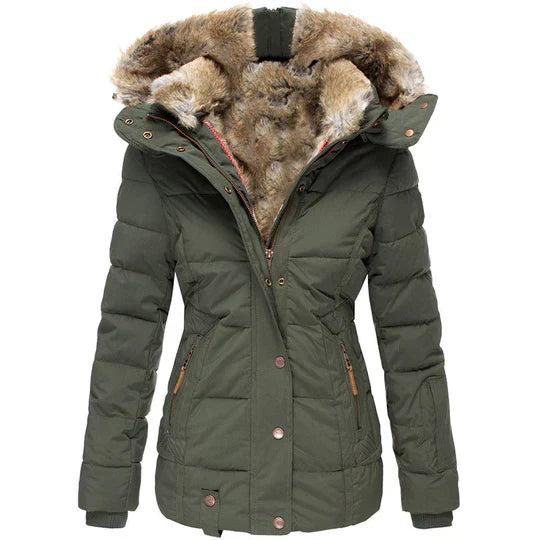 Men's Winter Jacket with Fur Hood | Quilted Warmth 4