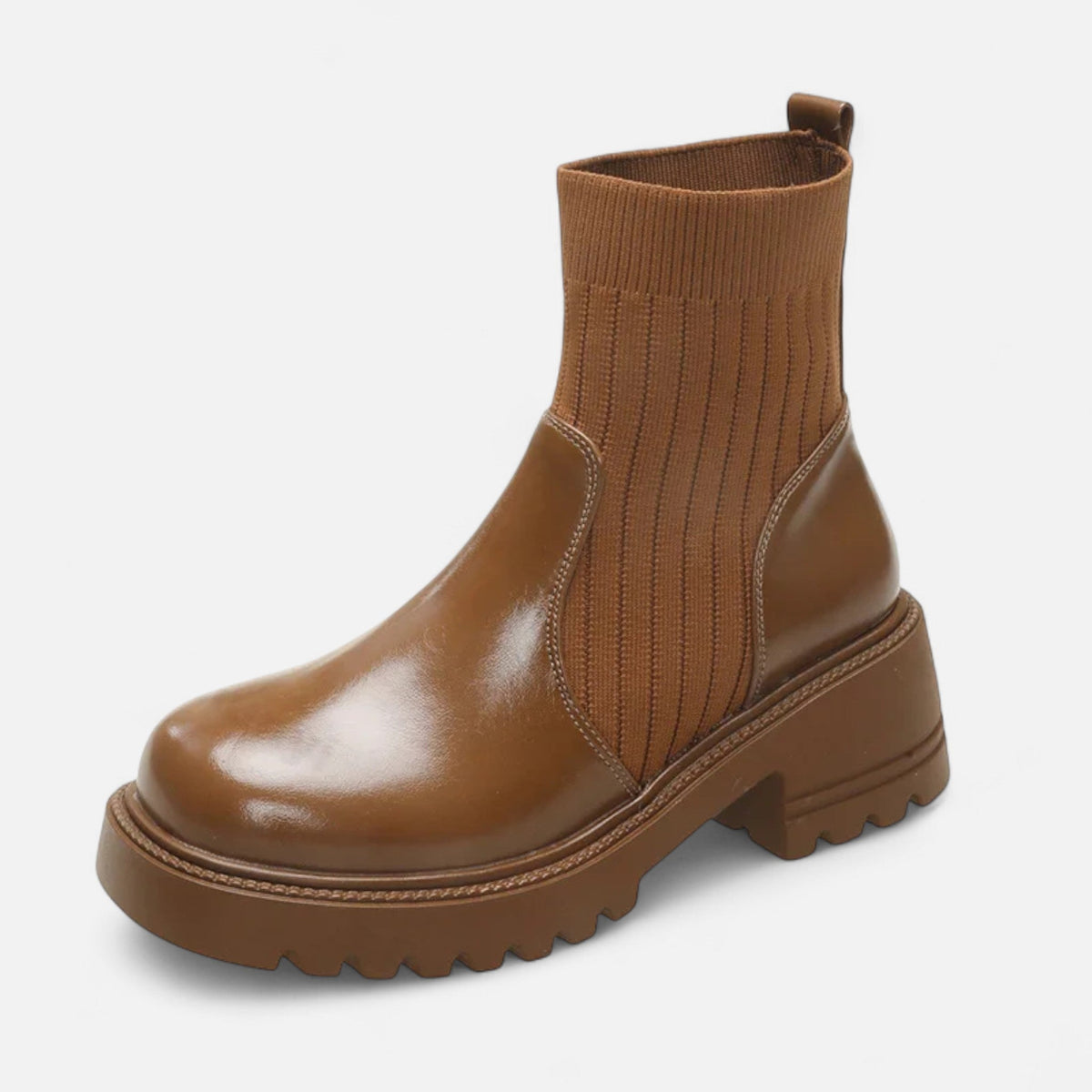 Women's Slip-On Ankle Boots Block Heel Booties Everyday 1