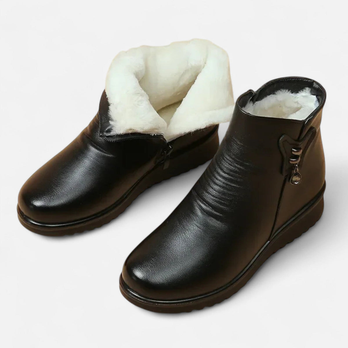 Women's Winter Boots Plush Lined Flexible Sole Footwear 1