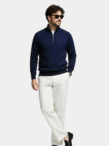 Men's Crest Pullover Sweater Tailored Fit Knit Jumper 3