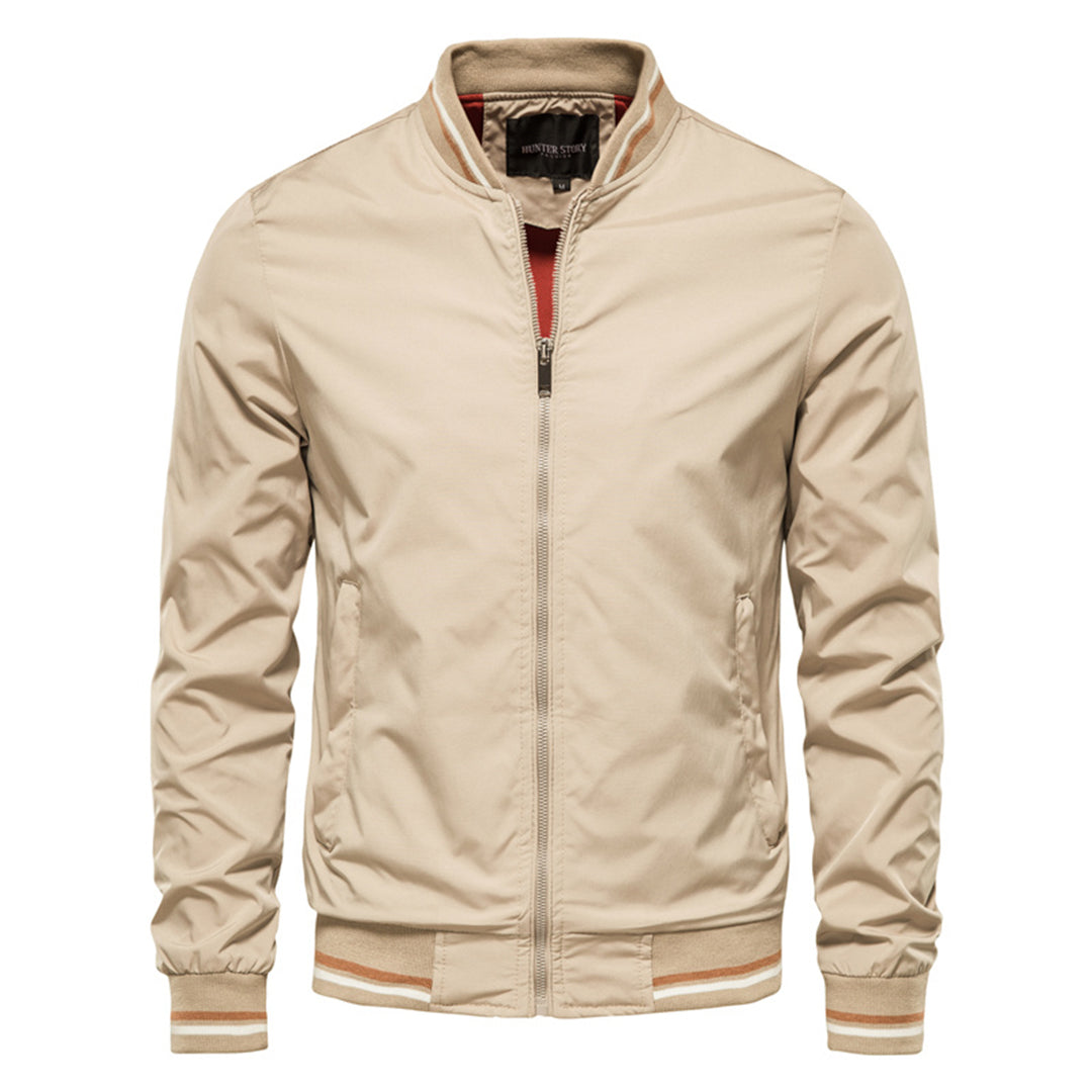Men's Bomber Jacket | Full Zip & Ribbed Trim 2