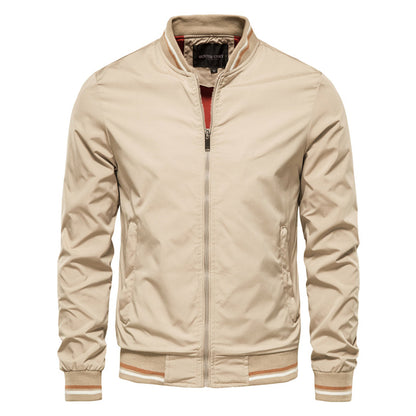 Men's Bomber Jacket | Full Zip & Ribbed Trim 2
