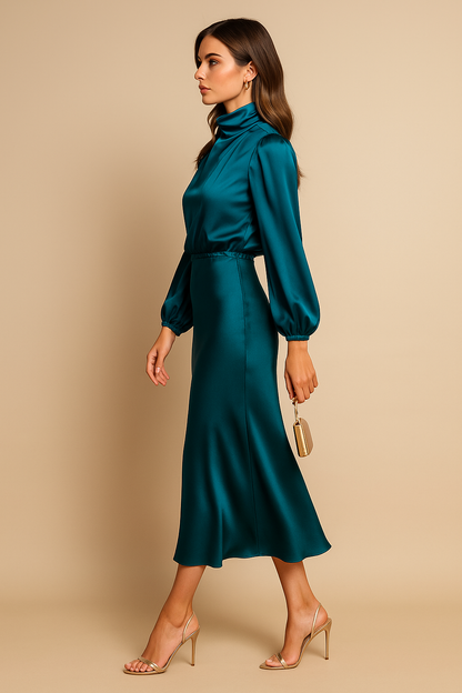 Kriz | High Waist Midi Dress 10