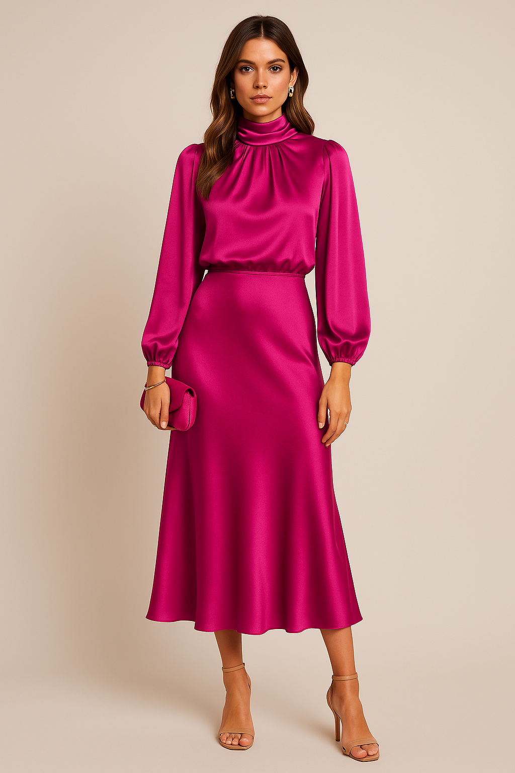 Kriz | High Waist Midi Dress 11