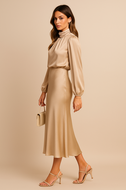 Kriz | High Waist Midi Dress 2