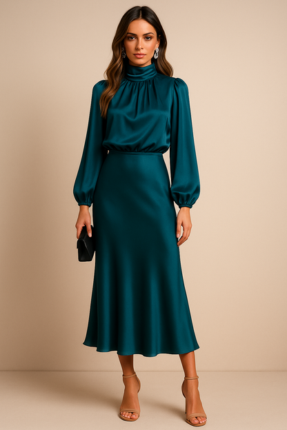 Kriz | High Waist Midi Dress 6