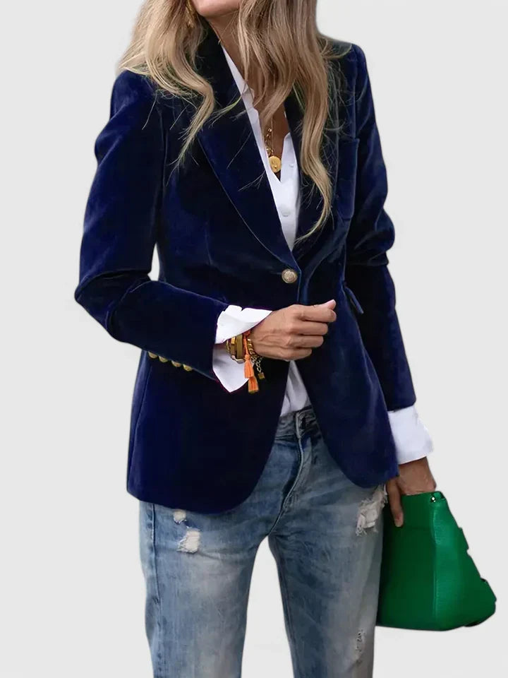 Women's Tailored Fit Blazer Classic Fitted Jacket Suit Coat 3