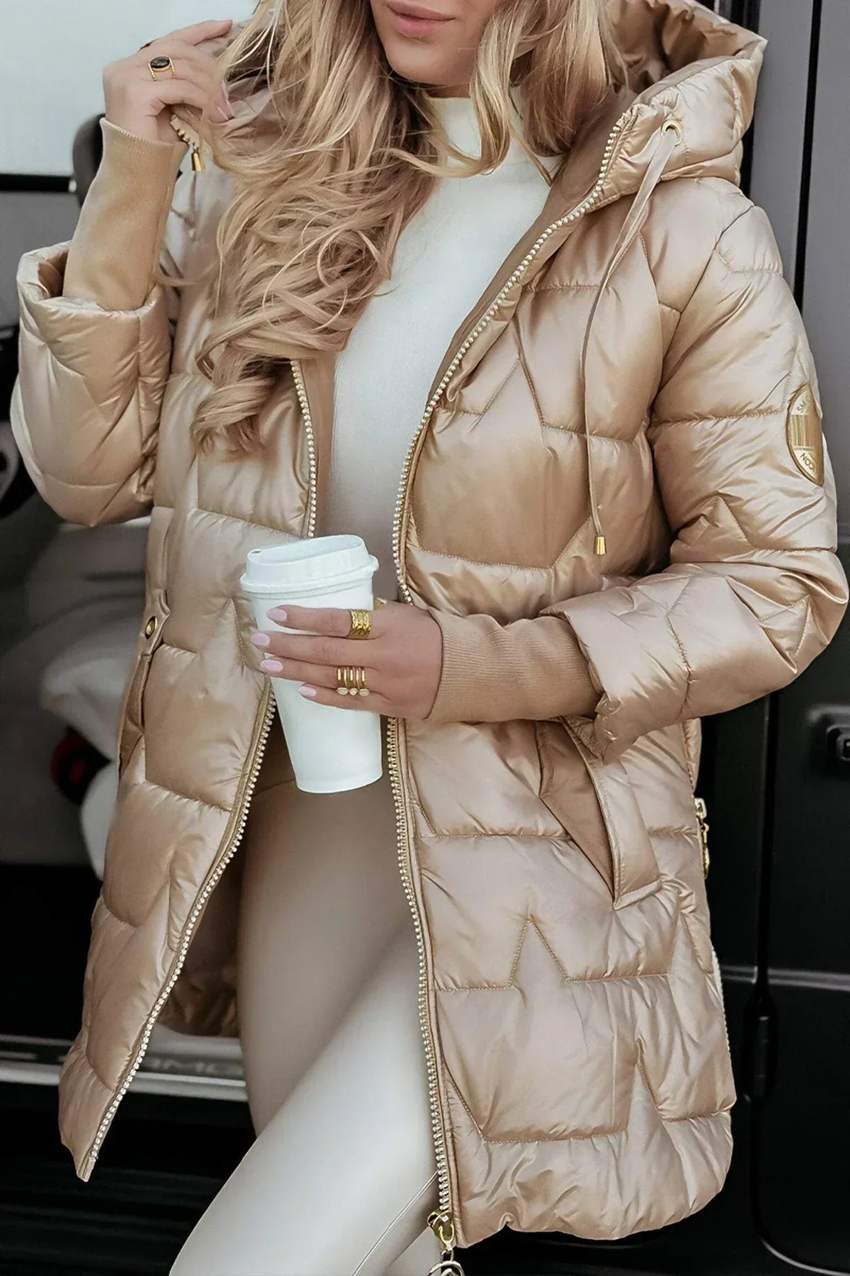 Women's Quilted Winter Coat | Hooded & Warm 1