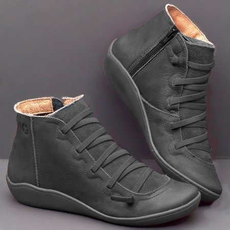 Lace-Up Orthopedic Ankle Boots for Women – Supportive & Comfortable Design 0