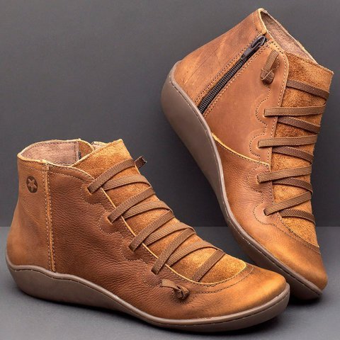 Lace-Up Orthopedic Ankle Boots for Women – Supportive & Comfortable Design 1