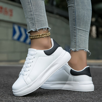 Ladies' Leather Sneakers White - Light and Comfortable 5