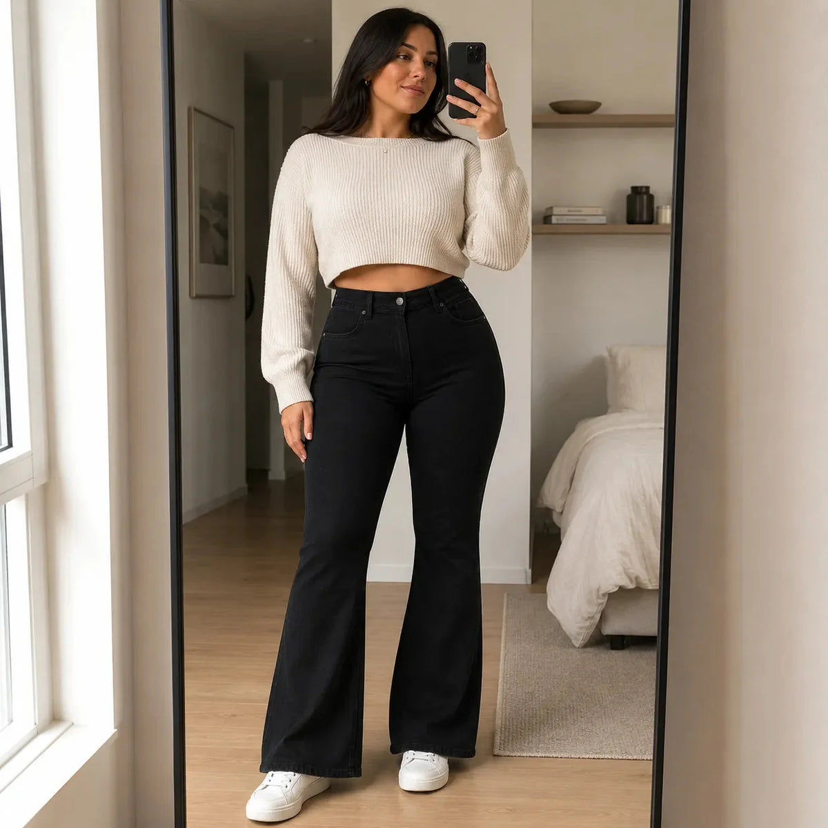 Women's High Waist Flare Jeans | Butt-Lifting & Stretch Fit 5