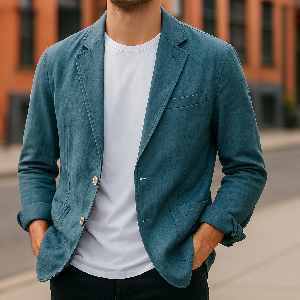 Linen Blazer for Men - Lightweight, Breathable, Stylish Summer Blazer 3