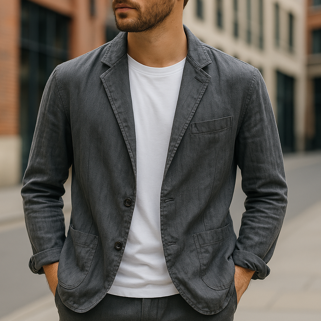Linen Blazer for Men - Lightweight, Breathable, Stylish Summer Blazer 4
