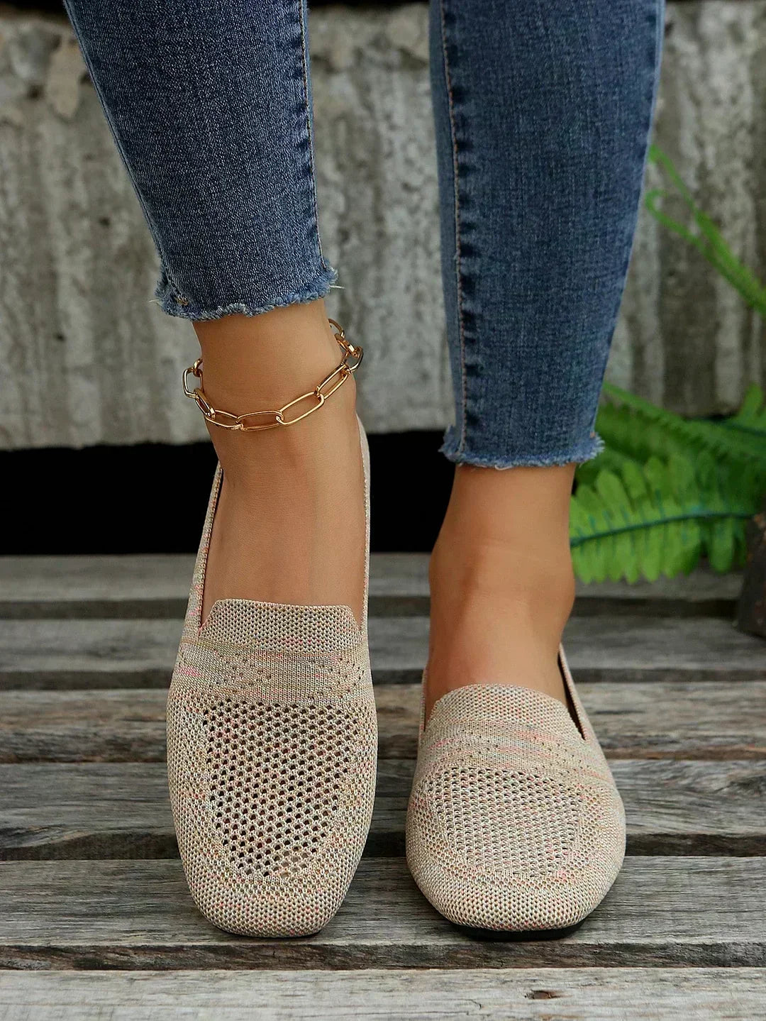 Lisa - Stylish Knit Slip-On Flats for Everyday Wear