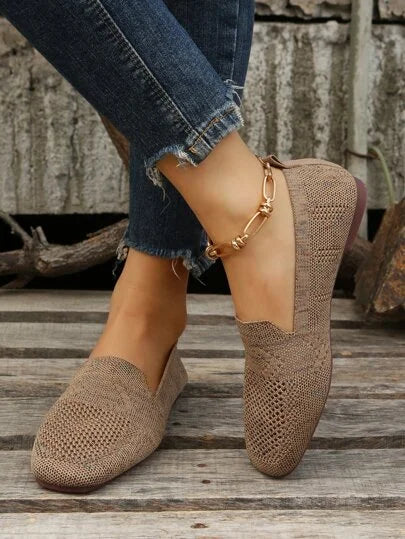 Lisa - Stylish Knit Slip-On Flats for Everyday Wear