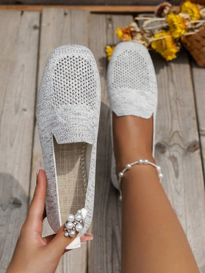 Lisa - Stylish Knit Slip-On Flats for Everyday Wear