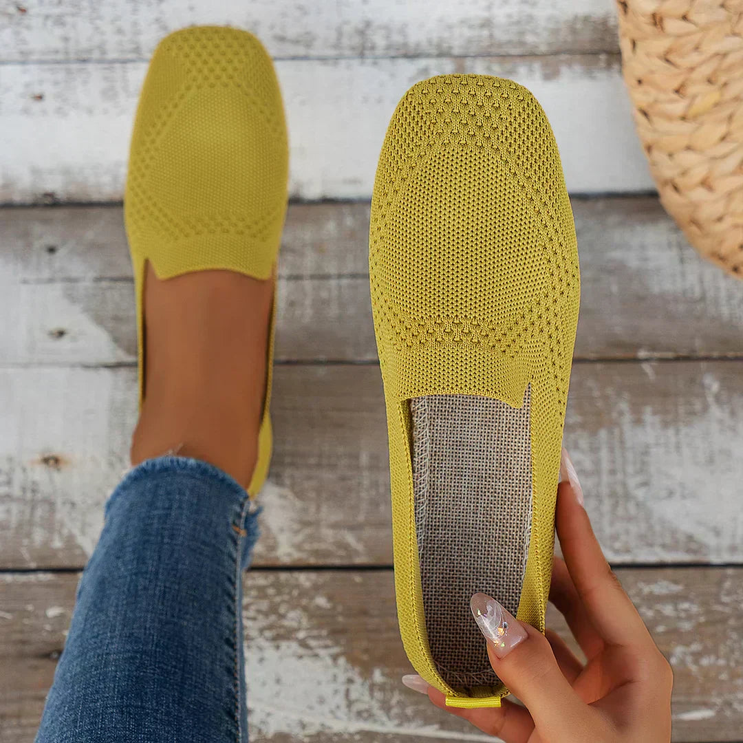 Lisa - Stylish Knit Slip-On Flats for Everyday Wear