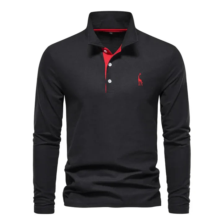 Long-Sleeved Polo Shirt for Men 0