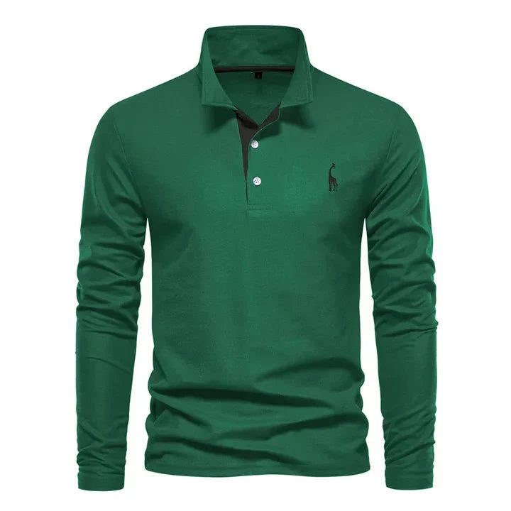 Long-Sleeved Polo Shirt for Men 2