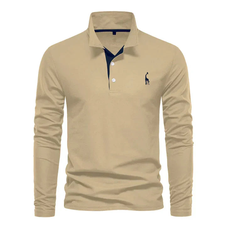 Long-Sleeved Polo Shirt for Men 4