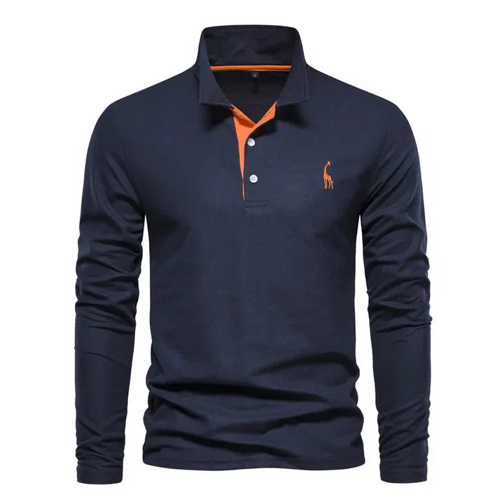 Long-Sleeved Polo Shirt for Men 5