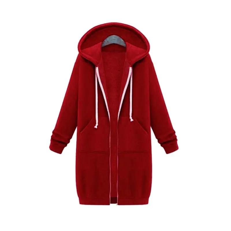 Longline Zip Hoodie for Women – Cozy & Versatile Layering Piece 11