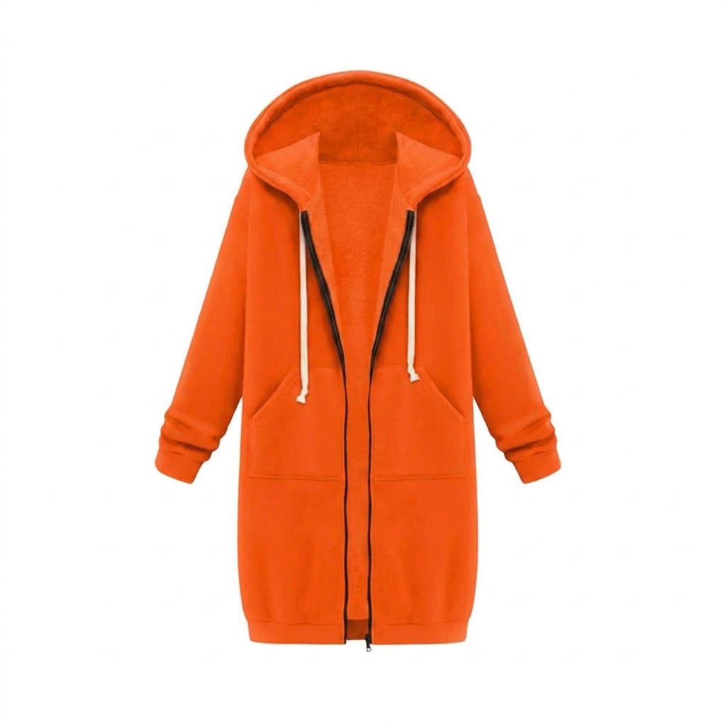 Longline Zip Hoodie for Women – Cozy & Versatile Layering Piece 4