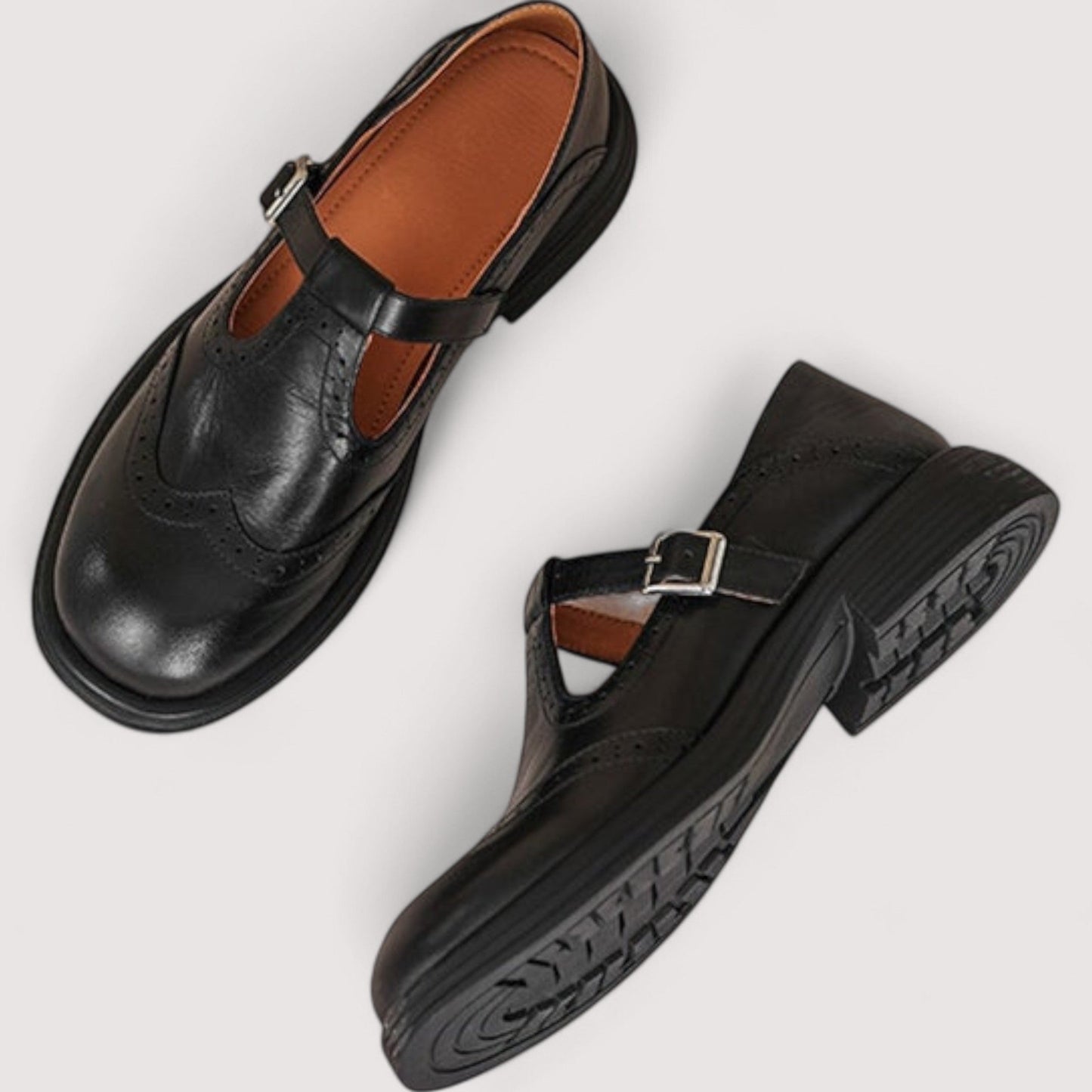 Louisa - Elegant Leather Mary Jane Shoes 4