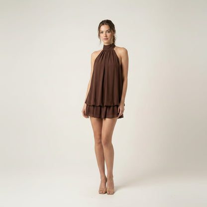 Luna Fashion House | Women's Tie Back Sleeveless Mini Dress 6