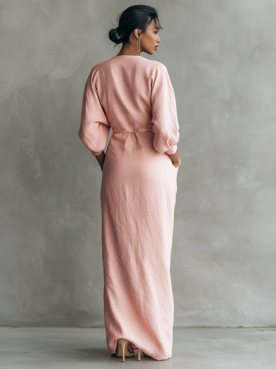 Luna Fashion House | Women's V Neck Maxi Dress Summer Holiday 1